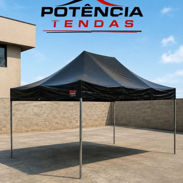 Tenda Sanfonada Média montada